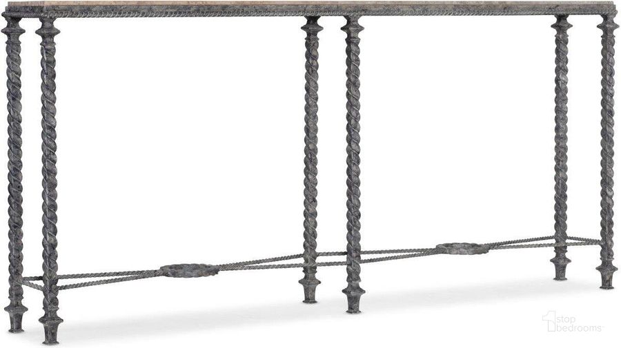 The appearance of Traditions Console Table 5961-80151-00 designed by Hooker in the traditional interior design. This brown piece of furniture  was selected by 1StopBedrooms from Traditions Collection to add a touch of cosiness and style into your home. Sku: 5961-80151-00. Product Type: Console Table. Material: Wood Veneer. Image1