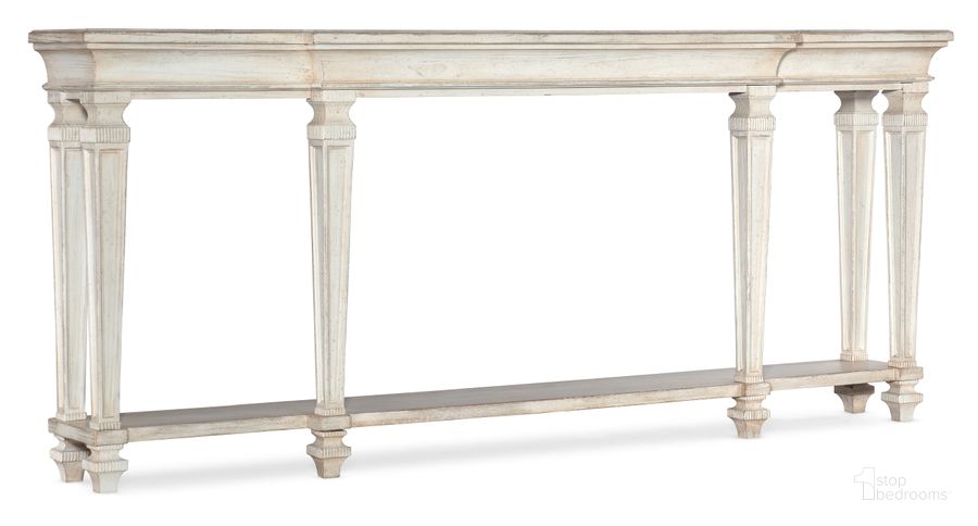 The appearance of Traditions Console Table 5961-80161-02 designed by Hooker in the traditional interior design. This white piece of furniture  was selected by 1StopBedrooms from Traditions Collection to add a touch of cosiness and style into your home. Sku: 5961-80161-02. Material: Wood. Product Type: Console Table. Image1