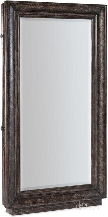 The appearance of Traditions Floor Mirror With Hidden Jewelry Storage designed by Hooker in the traditional interior design. This dark wood piece of furniture  was selected by 1StopBedrooms from Traditions Collection to add a touch of cosiness and style into your home. Sku: 5961-50001-89. Product Type: Mirror. Material: Wood Veneer. Image1
