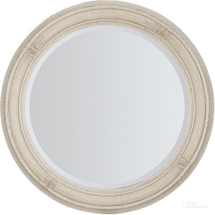 The appearance of Traditions Round Mirror 5961-90007-02 designed by Hooker in the traditional interior design. This white piece of furniture  was selected by 1StopBedrooms from Traditions Collection to add a touch of cosiness and style into your home. Sku: 5961-90007-02. Product Type: Mirror. Material: Pine. Image1