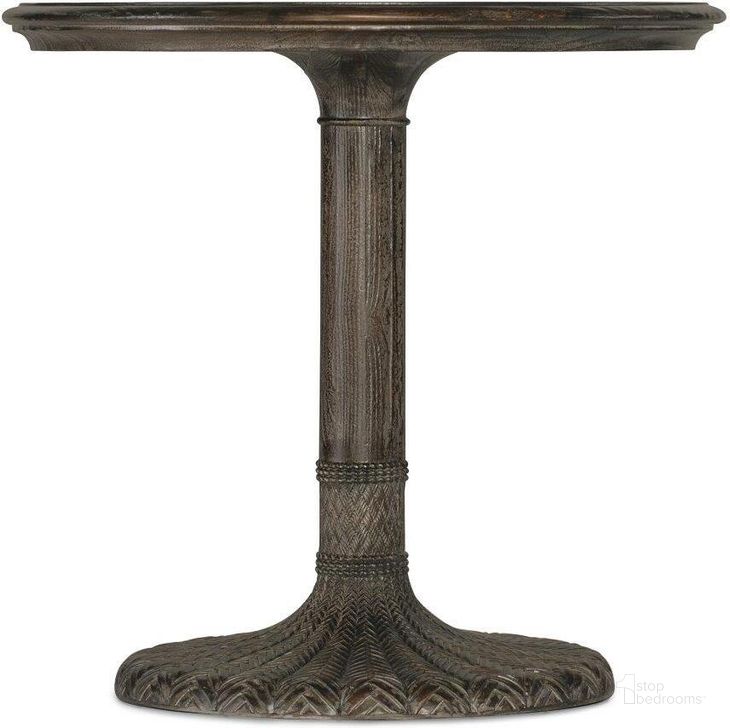 The appearance of Traditions Side Table 5961-50004-89 designed by Hooker in the traditional interior design. This dark wood piece of furniture  was selected by 1StopBedrooms from Traditions Collection to add a touch of cosiness and style into your home. Sku: 5961-50004-89. Material: Wood. Product Type: Side Table. Image1
