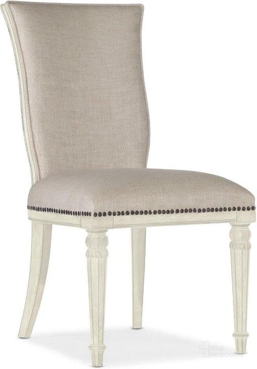 The appearance of Traditions Upholstered Side Chair Set Of 2 5961-75510-02 designed by Hooker in the traditional interior design. This white piece of furniture  was selected by 1StopBedrooms from Traditions Collection to add a touch of cosiness and style into your home. Sku: 5961-75510-02. Material: Fabric. Product Type: Side Chair. Image1