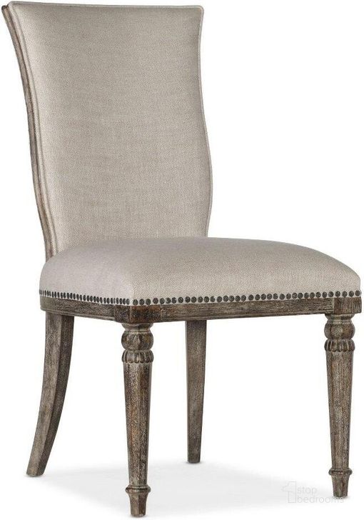 The appearance of Traditions Upholstered Side Chair Set Of 2 5961-75510-89 designed by Hooker in the traditional interior design. This dark wood piece of furniture  was selected by 1StopBedrooms from Traditions Collection to add a touch of cosiness and style into your home. Sku: 5961-75510-89. Material: Fabric. Product Type: Side Chair. Image1