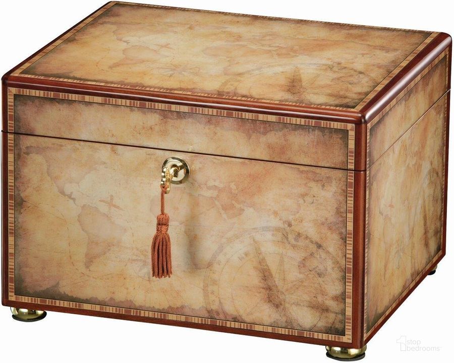 The appearance of Traveler Urn Chest In Brass designed by Howard Miller in the modern / contemporary interior design. This brown piece of furniture  was selected by 1StopBedrooms from Traveler Collection to add a touch of cosiness and style into your home. Sku: 800204. Product Type: Chest. Image1