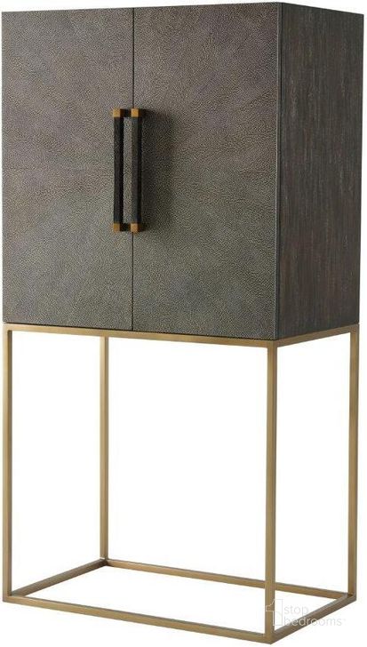 The appearance of Travers Bar Cabinet TAS61011.C078 designed by Theodore Alexander in the transitional interior design. This gray piece of furniture  was selected by 1StopBedrooms from TA Studio No. 2 Collection to add a touch of cosiness and style into your home. Sku: TAS61011.C078. Material: Wood. Product Type: Bar Cabinet.