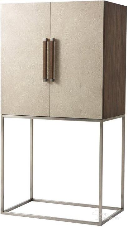 The appearance of Travers Bar Cabinet TAS61011.C079 designed by Theodore Alexander in the transitional interior design. This beige piece of furniture  was selected by 1StopBedrooms from TA Studio No. 2 Collection to add a touch of cosiness and style into your home. Sku: TAS61011.C079. Material: Wood. Product Type: Bar Cabinet.