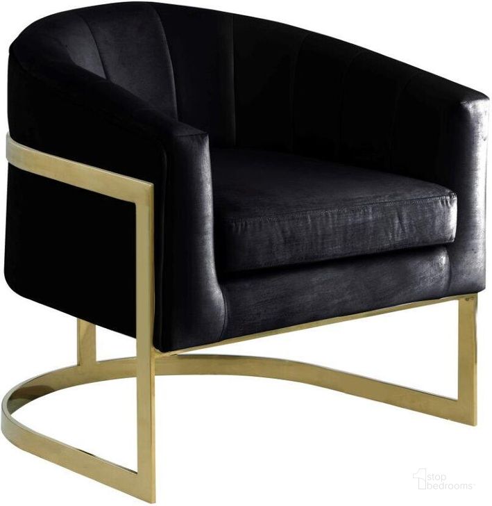 The appearance of Traxmon Velvet Upholstered Accent Chair In Black Velvet designed by Best Master Furniture in the modern / contemporary interior design. This black piece of furniture  was selected by 1StopBedrooms from Traxmon Collection to add a touch of cosiness and style into your home. Sku: HX10VBLK. Product Type: Accent Chair. Material: Velvet. Image1