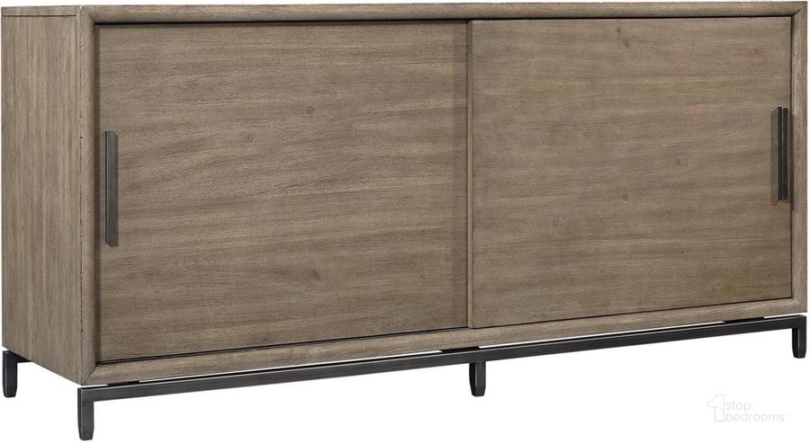 The appearance of Trellis 66 Inch Credenza In Light Brown designed by Aspenhome in the transitional interior design. This light brown piece of furniture  was selected by 1StopBedrooms from Trellis Collection to add a touch of cosiness and style into your home. Sku: I287-316. Material: Wood. Product Type: Credenza. Image1