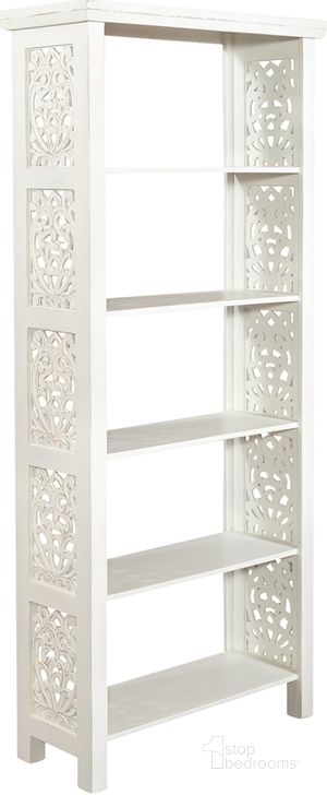 The appearance of Trellis Lane Accent Bookcase designed by Liberty in the transitional interior design. This white piece of furniture  was selected by 1StopBedrooms from Trellis Lane Collection to add a touch of cosiness and style into your home. Sku: 2094-AC3001. Material: Wood. Product Type: Bookcase. Image1