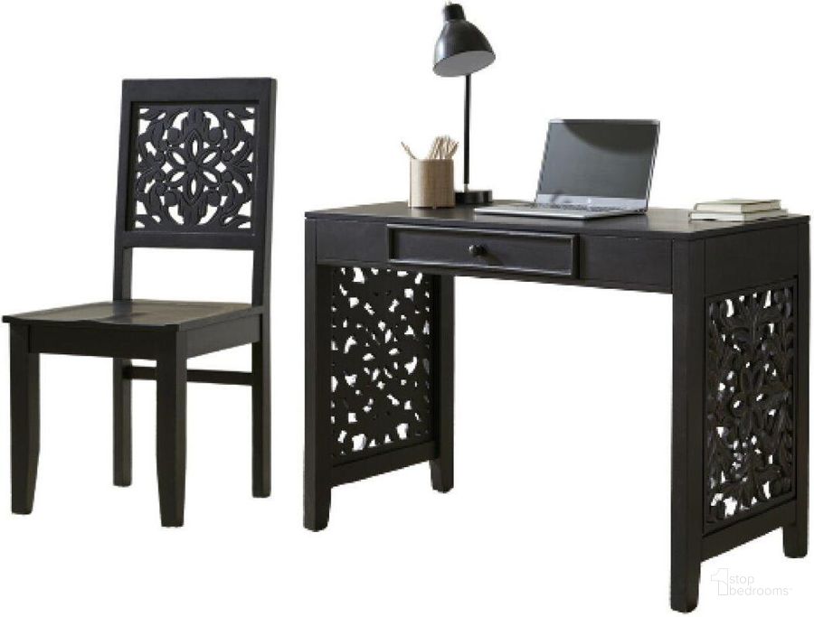 The appearance of Trellis Lane Black Home Office Set designed by Liberty in the transitional interior design. This black piece of furniture  was selected by 1StopBedrooms from Trellis Lane Collection to add a touch of cosiness and style into your home. Sku: 2094B-AC3000;2094B-AC3002. Material: Wood. Product Type: Home Office Set. Image1
