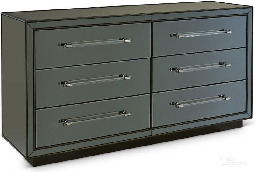 The appearance of Trevor Smoke Dresser designed by Bassett Mirror Company in the modern / contemporary interior design. This smoke piece of furniture  was selected by 1StopBedrooms from Trevor Collection to add a touch of cosiness and style into your home. Sku: 7900-BR-910EC. Product Type: Dresser.