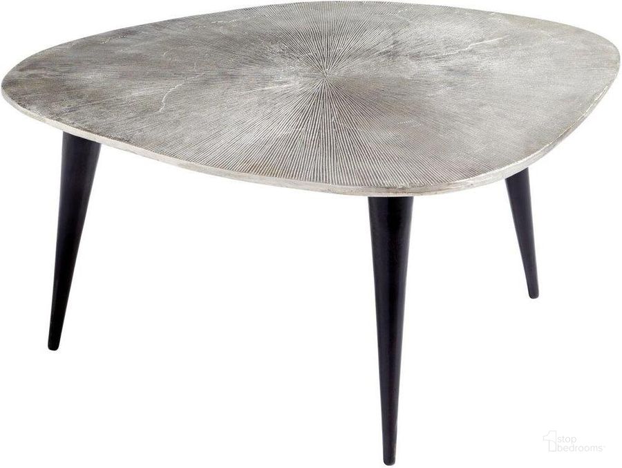 The appearance of Triata Raw Nickel And Bronze Coffee Table designed by Cyan Design in the modern / contemporary interior design. This silver and grey piece of furniture  was selected by 1StopBedrooms from Triata Collection to add a touch of cosiness and style into your home. Sku: 09714. Material: Aluminum. Product Type: Coffee Table.