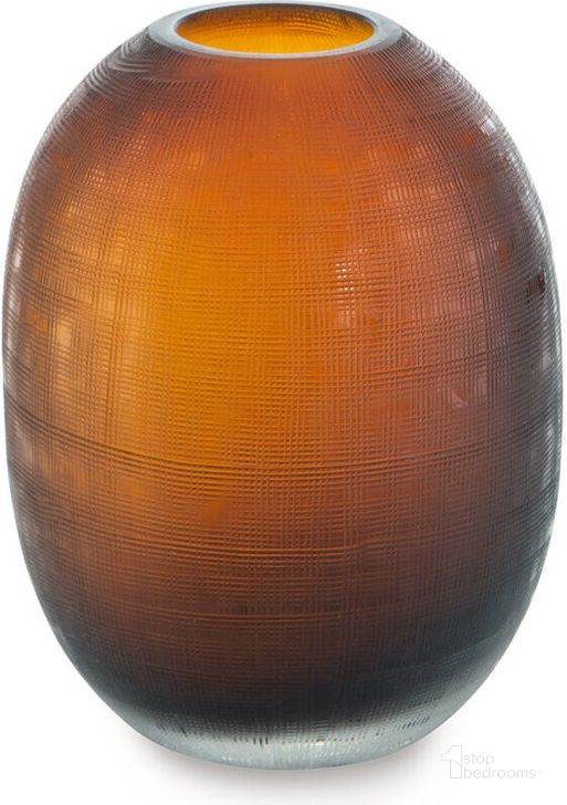 The appearance of Tridentham Amber Vase Decorative Accessory 0qd24534185 designed by Luxe Linea in the modern / contemporary interior design. This amber piece of furniture  was selected by 1StopBedrooms from Tridentham Collection to add a touch of cosiness and style into your home. Sku: A2900001V. Material: Glass. Product Type: Vase. Image1