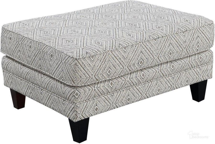 The appearance of Trilogy Ottoman In Diamond Sand designed by Emerald Home Furnishings in the modern / contemporary interior design. This sand piece of furniture  was selected by 1StopBedrooms from Trilogy Collection to add a touch of cosiness and style into your home. Sku: U4198-22-05A. Material: Wood. Product Type: Ottoman. Image1