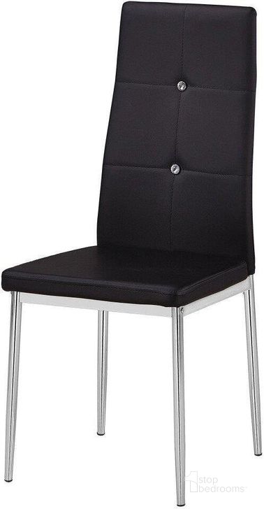 The appearance of Trina Bi Cast Leather Dining Side Chair Set of 2 In Black designed by Best Master Furniture in the modern / contemporary interior design. This black piece of furniture  was selected by 1StopBedrooms from Trina Collection to add a touch of cosiness and style into your home. Sku: T246B. Material: Leather. Product Type: Side Chair.