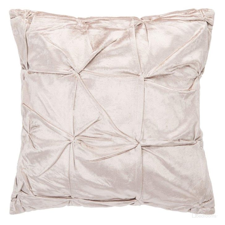 The appearance of Trinz Pillow in Blush PLS6512A-1818 designed by Safavieh in the modern / contemporary interior design. This blush piece of furniture  was selected by 1StopBedrooms from Trinz Collection to add a touch of cosiness and style into your home. Sku: PLS6512A-1818. Material: Cotton. Product Type: Pillow. Image1