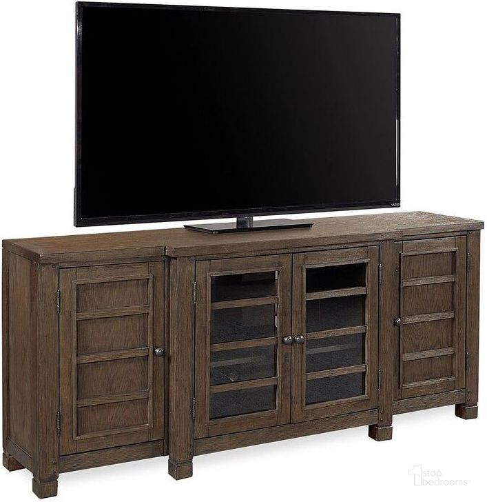 The appearance of Tromie Bark TV Stand and TV Console 0qb24342587 designed by Windsor Home in the transitional interior design. This bark piece of furniture  was selected by 1StopBedrooms from Tromie Collection to add a touch of cosiness and style into your home. Sku: I45-275-BAR. Material: Wood. Product Type: TV Stands and TV Console.