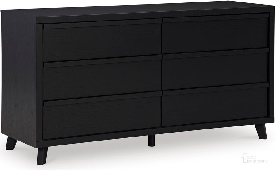The appearance of Truma Black Dresser designed by FineForm in the modern / contemporary interior design. This black piece of furniture  was selected by 1StopBedrooms from Truma Collection to add a touch of cosiness and style into your home. Sku: B1013-231. Material: Wood. Product Type: Dresser. Image1