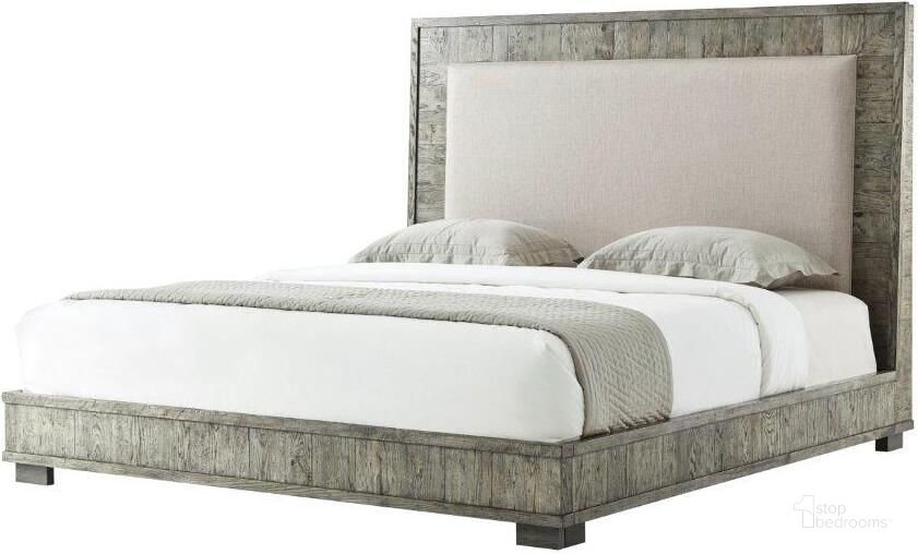 The appearance of Tucker US King Bed CB83006.1BYY designed by Theodore Alexander in the transitional interior design. This gray piece of furniture  was selected by 1StopBedrooms from Echoes Collection to add a touch of cosiness and style into your home. Sku: CB83006.1BYY. Bed Type: Panel Bed. Material: Wood. Product Type: Panel Bed. Bed Size: King.