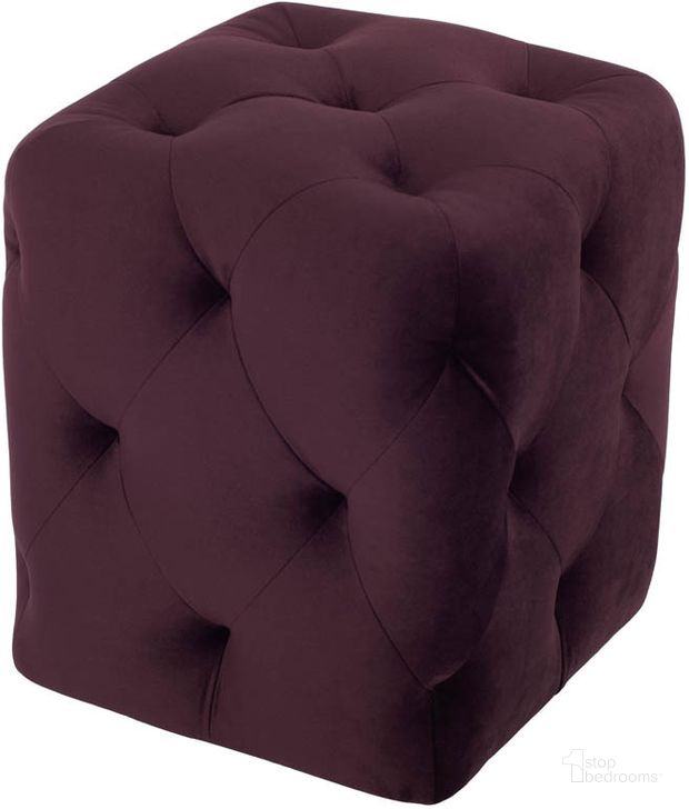 The appearance of Tufty Mulberry Tall Ottoman designed by Nuevo in the modern / contemporary interior design. This purple piece of furniture  was selected by 1StopBedrooms from Tufty Collection to add a touch of cosiness and style into your home. Sku: HGSC428. Product Type: Ottoman. Material: Plastic. Image1