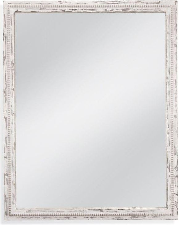 The appearance of Tuolumene Antique White Wall Mirror designed by Bassett Mirror Company in the transitional interior design. This antique white piece of furniture  was selected by 1StopBedrooms from Tuolumene Collection to add a touch of cosiness and style into your home. Sku: M4710EC. Product Type: Wall Mirror.