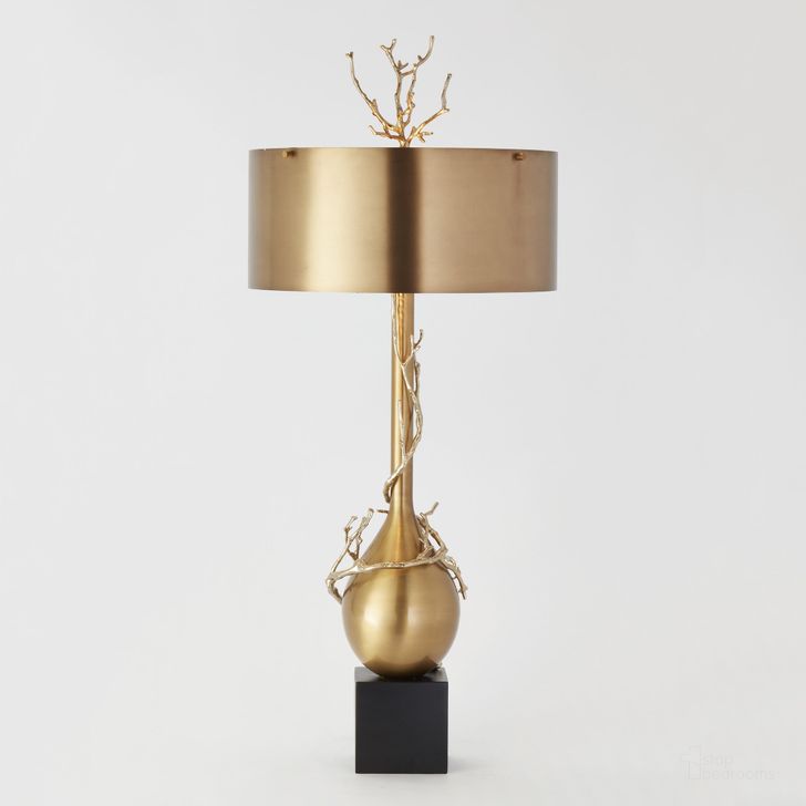 The appearance of Twig Bulb Lamp In Brass designed by Global Views in the modern / contemporary interior design. This brass piece of furniture  was selected by 1StopBedrooms from Twig Collection to add a touch of cosiness and style into your home. Sku: 9.91963. Product Type: Lamp. Material: Brass. Image1