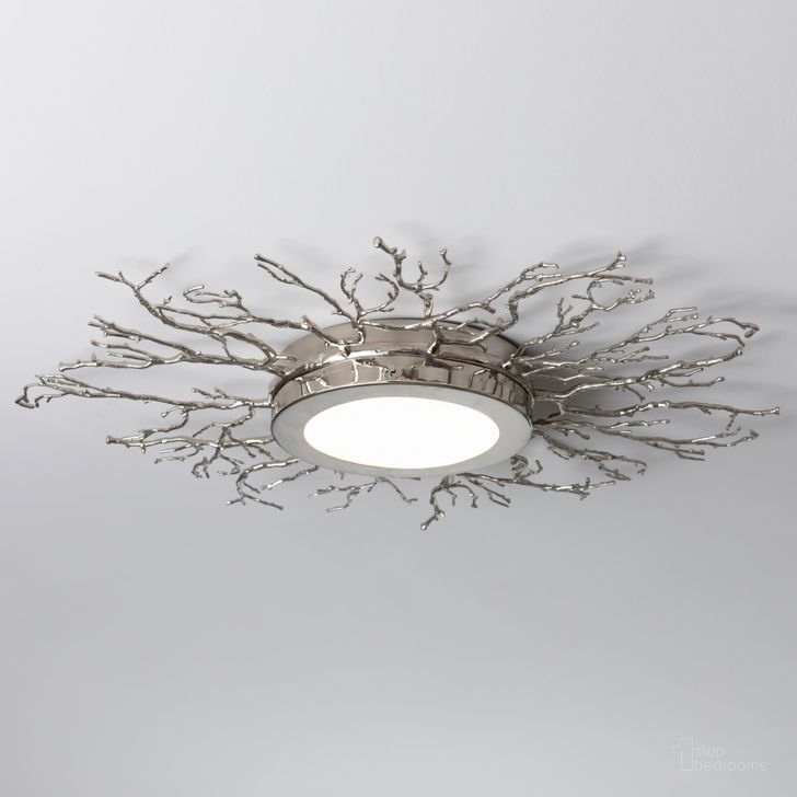 The appearance of Twig Ceiling Fixture In Nickel designed by Global Views in the modern / contemporary interior design. This silver piece of furniture  was selected by 1StopBedrooms from Twig Collection to add a touch of cosiness and style into your home. Sku: 9.93222. Product Type: Decorative Accessory. Material: Brass. Image1