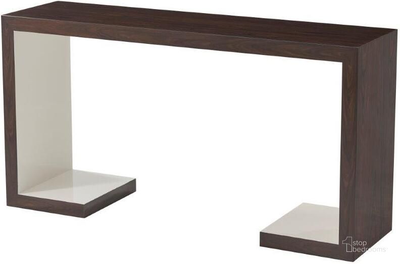 The appearance of Udele Console Table designed by Theodore Alexander in the transitional interior design. This  piece of furniture  was selected by 1StopBedrooms from Theodore Alexander Collection to add a touch of cosiness and style into your home. Sku: 5305-373. Material: Wood. Product Type: Console Table.