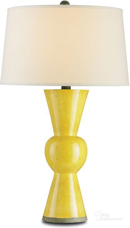The appearance of Upbeat Yellow Table Lamp designed by Currey & Company in the modern / contemporary interior design. This yellow piece of furniture  was selected by 1StopBedrooms from Upbeat Collection to add a touch of cosiness and style into your home. Sku: 6382. Product Type: Table Lamp. Material: Iron.