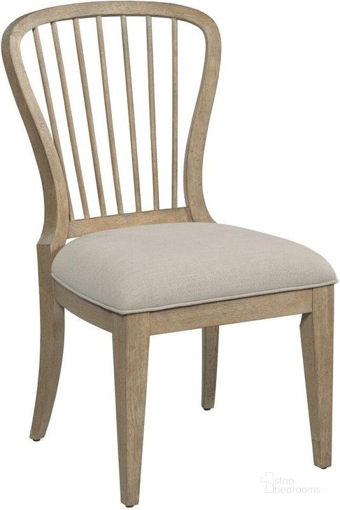 The appearance of Urban Cottage Larksville Spindle Back Side Chair designed by Kincaid in the country / farmhouse interior design. This light stain piece of furniture  was selected by 1StopBedrooms from Urban Cottage Collection to add a touch of cosiness and style into your home. Sku: 025-636. Material: Wood. Product Type: Side Chair. Image1