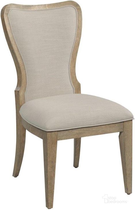 The appearance of Urban Cottage Merritt Upholstered Side Chair designed by Kincaid in the country / farmhouse interior design. This light stain piece of furniture  was selected by 1StopBedrooms from Urban Cottage Collection to add a touch of cosiness and style into your home. Sku: 025-638. Material: Wood. Product Type: Side Chair. Image1