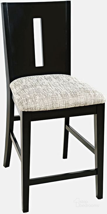 The appearance of Urban Icon Slotback Upholstered Counter Stool (Set Of 2) In Black designed by Jofran in the modern / contemporary interior design. This black piece of furniture  was selected by 1StopBedrooms from Urban Icon Collection to add a touch of cosiness and style into your home. Sku: 2004-BS410KD. Material: Wood. Product Type: Barstool. Image1