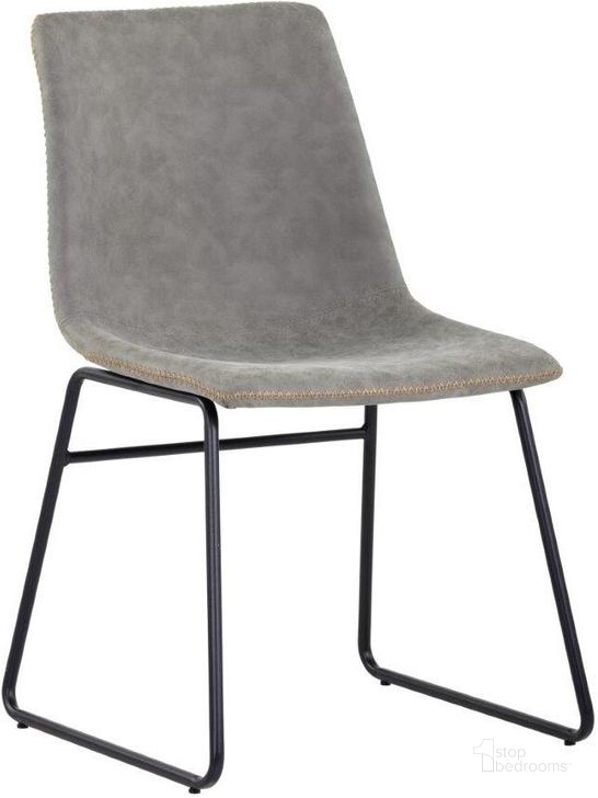 The appearance of Urban Unity Antique Grey Cal Dining Chair Set of 2 designed by Sunpan in the modern / contemporary interior design. This gray piece of furniture  was selected by 1StopBedrooms from Urban Unity Collection to add a touch of cosiness and style into your home. Sku: 104211. Material: Faux Leather. Product Type: Dining Chair. Image1