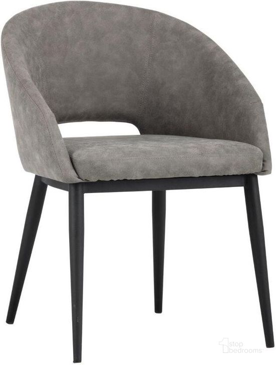 The appearance of Urban Unity Thatcher Antique Grey Dining Chair designed by Sunpan in the modern / contemporary interior design. This gray piece of furniture  was selected by 1StopBedrooms from Urban Unity Collection to add a touch of cosiness and style into your home. Sku: 102743. Material: Faux Leather. Product Type: Dining Chair. Image1