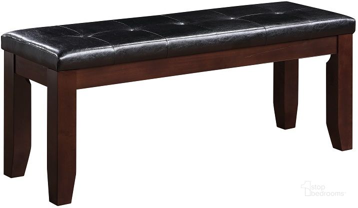 The appearance of Urbana Bench designed by ACME in the transitional interior design. This black piece of furniture  was selected by 1StopBedrooms from Urbana Collection to add a touch of cosiness and style into your home. Sku: 04625. Material: Vinyl. Product Type: Dining Bench. Image1