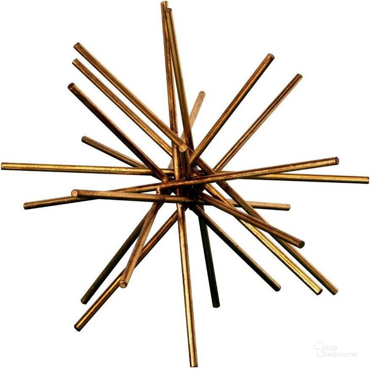 The appearance of Urchin Gold Leaf 12 Inch Iron Rod Asterisk designed by Worlds Away in the modern / contemporary interior design. This gold piece of furniture  was selected by 1StopBedrooms from Urchin Collection to add a touch of cosiness and style into your home. Sku: URCHIN G12. Material: Metal. Product Type: Decor.