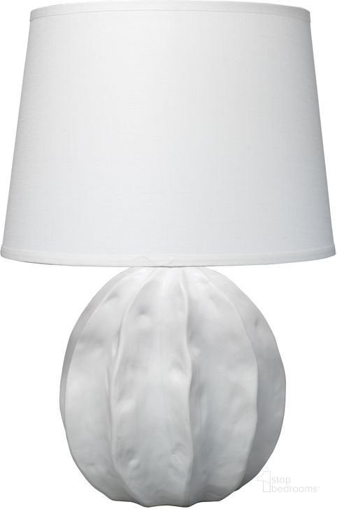 The appearance of Urchin Table Lamp designed by Jamie Young Company in the coastal interior design. This white piece of furniture  was selected by 1StopBedrooms from Urchin Collection to add a touch of cosiness and style into your home. Sku: 9URCHTLWHITE. Material: Ceramic. Product Type: Table Lamp. Image1
