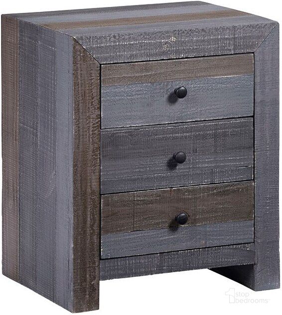 The appearance of Utah Forest Gray Nightstand designed by Progressive Furniture in the transitional interior design. This gray piece of furniture  was selected by 1StopBedrooms from Utah Collection to add a touch of cosiness and style into your home. Sku: A716-69. Product Type: Nightstand. Material: Pine. Image1