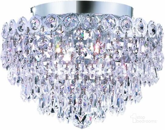 The appearance of V1902F12C/RC Century 12 Chrome 4 Light Flush Mount With Clear Royal Cut Crystal Trim designed by Elegant Lighting in the modern / contemporary interior design. This chrome piece of furniture  was selected by 1StopBedrooms from Century Collection to add a touch of cosiness and style into your home. Sku: V1902F12C/RC. Material: Steel. Product Type: Flush Mount.