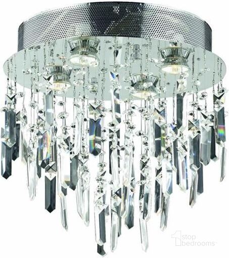 The appearance of V2006F14SC/RC Galaxy 14 Chrome 4 Light Flush Mount With Clear Royal Cut Crystal Trim designed by Elegant Lighting in the modern / contemporary interior design. This chrome piece of furniture  was selected by 1StopBedrooms from Galaxy Collection to add a touch of cosiness and style into your home. Sku: V2006F14SC/RC. Material: Steel. Product Type: Flush Mount.