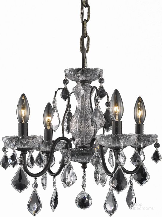The appearance of St. Francis 17 Dark Bronze 4 Light Pendant With Clear Royal Cut Crystal Trim designed by Elegant Lighting in the modern / contemporary interior design. This gray piece of furniture  was selected by 1StopBedrooms from St. Francis Collection to add a touch of cosiness and style into your home. Sku: V2015D17DB/RC. Material: Steel. Product Type: Pendant Lighting.