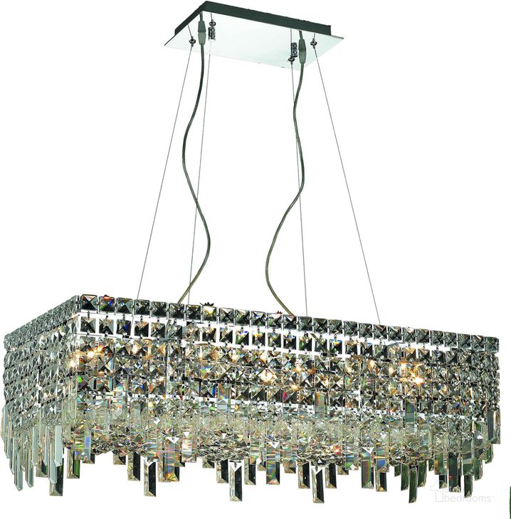 The appearance of V2035d28cRc Maxime 14 Chrome 16 Light Chandelier With Clear Royal Cut Crystal Trim designed by Elegant Lighting in the modern / contemporary interior design. This chrome piece of furniture  was selected by 1StopBedrooms from Maxime Collection to add a touch of cosiness and style into your home. Sku: V2035D28C/RC. Product Type: Chandelier. Material: Crystal.