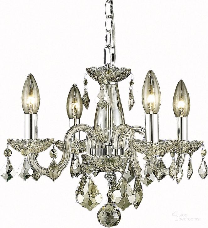 The appearance of Rococo 15 Golden Shadow 4 Light Pendant With Golden Shadow Royal Cut Crystal Trim designed by Elegant Lighting in the modern / contemporary interior design. This gold piece of furniture  was selected by 1StopBedrooms from Rococo Collection to add a touch of cosiness and style into your home. Sku: V7804D15GS-GS/RC. Material: Glass. Product Type: Pendant Lighting.