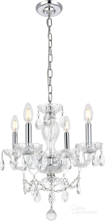 The appearance of Princeton 17 Chrome 4 Light Pendant With Clear Royal Cut Crystal Trim designed by Elegant Lighting in the modern / contemporary interior design. This chrome piece of furniture  was selected by 1StopBedrooms from Princeton Collection to add a touch of cosiness and style into your home. Sku: V7834D17C/RC. Material: Glass. Product Type: Pendant Lighting.