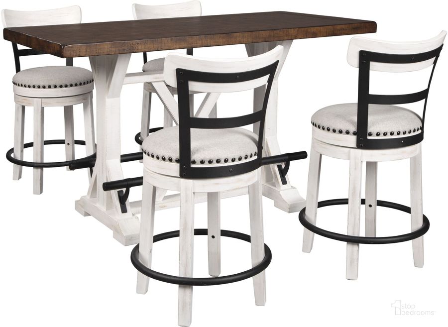 Valebeck White Counter Height Dining Room Set by Ashley Furniture