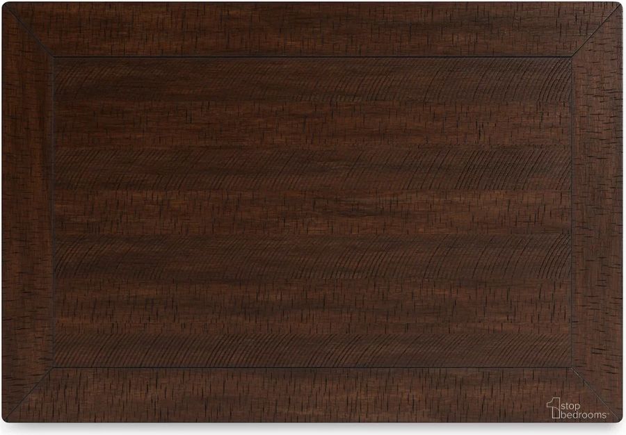 Valebeck White And Brown Rectangular Dining Room Counter Table by