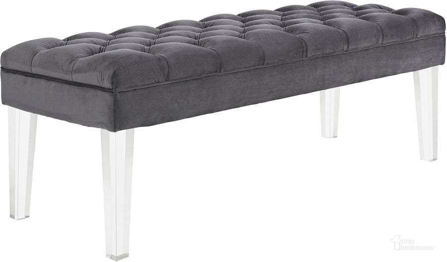 The appearance of Valet Gray Performance Velvet Bench designed by Modway in the modern / contemporary interior design. This gray piece of furniture  was selected by 1StopBedrooms from Valet Collection to add a touch of cosiness and style into your home. Sku: EEI-2460-GRY. Product Type: Bench. Material: Foam. Image1