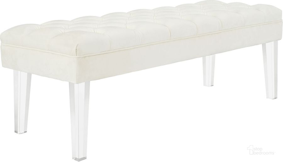 The appearance of Valet Ivory Performance Velvet Bench designed by Modway in the modern / contemporary interior design. This ivory piece of furniture  was selected by 1StopBedrooms from Valet Collection to add a touch of cosiness and style into your home. Sku: EEI-2460-IVO. Product Type: Bench. Material: Foam. Image1
