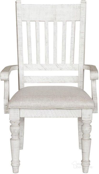 The appearance of Valley Ridge Dining Arm Chair Set Of 2 In White designed by Samuel Lawrence in the country / farmhouse interior design. This white piece of furniture  was selected by 1StopBedrooms from  to add a touch of cosiness and style into your home. Sku: S786-155. Product Type: Arm Chair. Material: Solid Pine. Image1