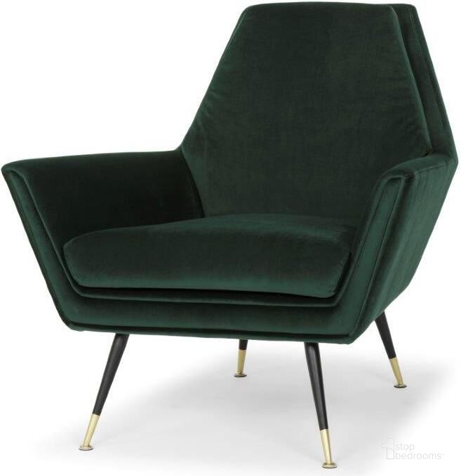 The appearance of Vanessa Emerald Green Occasional Chair designed by Nuevo in the modern / contemporary interior design. This green piece of furniture  was selected by 1StopBedrooms from Vanessa Collection to add a touch of cosiness and style into your home. Sku: HGSC321. Material: Metal. Product Type: Accent Chair. Image1
